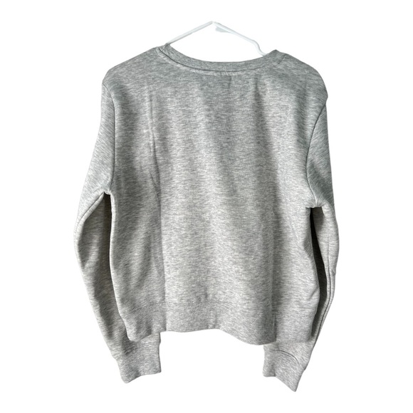 Barbie Apres Ski Club Heather Gray Graphic Crewneck Sweatshirt Size L - Picture 3 of 5